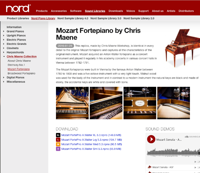 De Nord Piano Library - Chris Maene Collection